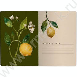 Тетрадь  40л линейка "Flora.Paradaise.Лимоны" 70 г/м2 бежевая бумага NEW | Фото 2