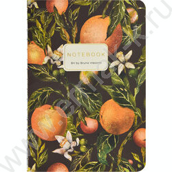 Тетрадь  32л А6 линейка "Flora.Paradaise.Oranges" 70 г/м2 бежевая бумага NEW | Фото 2