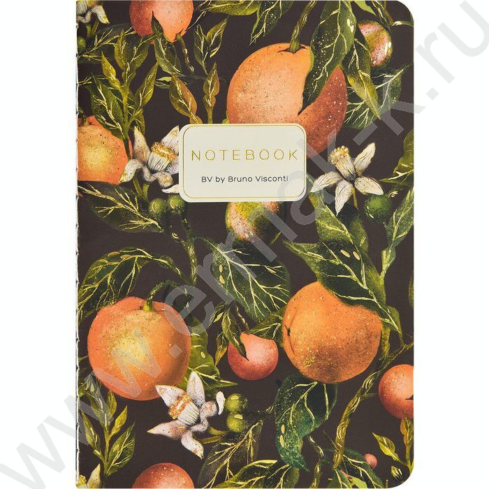Тетрадь  32л А6 линейка "Flora.Paradaise.Oranges" 70 г/м2 бежевая бумага NEW | Фото 2