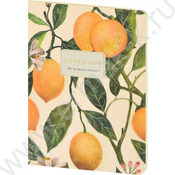 Тетрадь  32л А6 линейка "Flora.Paradaise.Лимоны" 70 г/м2 бежевая бумага NEW | Фото 1