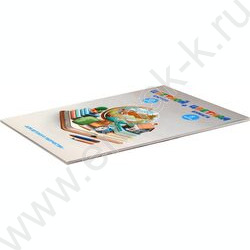 Картон цв+бум.цв А4 26л 10цв(10л)/ 8цв(16л) "Глобус" блок - газетная бумага, мелованный картон с NEW | Фото 2