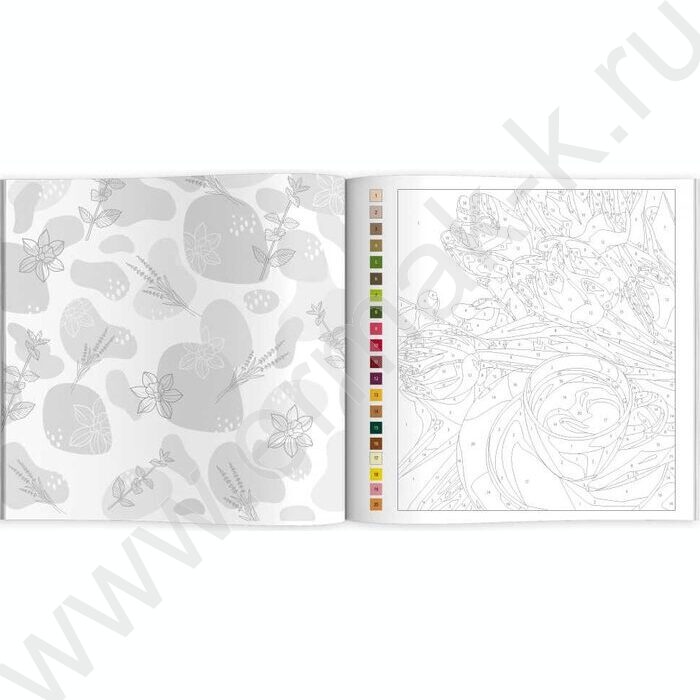 Раскраска 215*215 Картины по номерам.Цветы 1 NEW | Фото 2