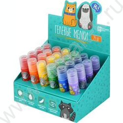 Мелки гелевые 24шт ассорти с акварельным эффектом NEW | Фото 4