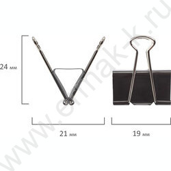 Зажим 19мм чёрный "EVERYDAY" NEW | Фото 3