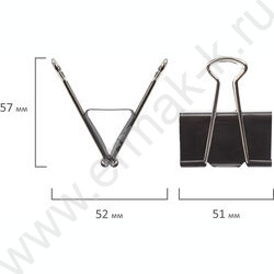 Зажим 51мм чёрный "EVERYDAY" NEW | Фото 3