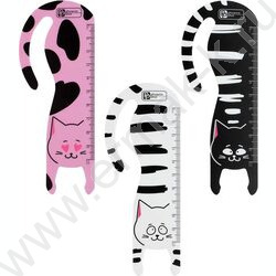 Закладка-линейка "Кошачья эстетика" 10см набор 3шт NEW | Фото 1