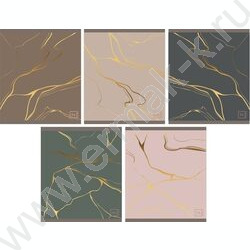 Тетрадь  48л клетка "Мрамор 1" /мел.карт. /ассорти NEW | Фото 1