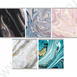 Тетрадь  48л клетка "Мрамор 2" /мел.карт. /ассорти NEW | Фото 1