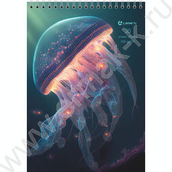 Скетчбук  30л А5 спираль сверху "Meduza" /твердая подложка, кремовая бумага  160г/кв NEW | Фото 1