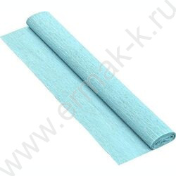 Бумага креповая 50*250см Светло-голубая 70г/м2 коэф.растяжения 100% NEW | Фото 1