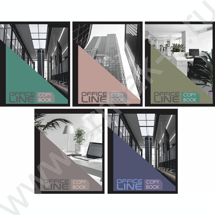 Тетрадь  48л клетка "Офис" /мел.карт. /ассорти NEW | Фото 1