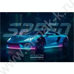 Альбом д/рисования-склейка 24л "Красивое авто" NEW | Фото 1