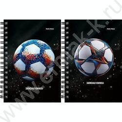 Зап. книжка 120л А6 спираль "Разные футбольные мячи-15" NEW | Фото 1