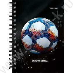 Зап. книжка 120л А6 спираль "Разные футбольные мячи-15" NEW | Фото 3
