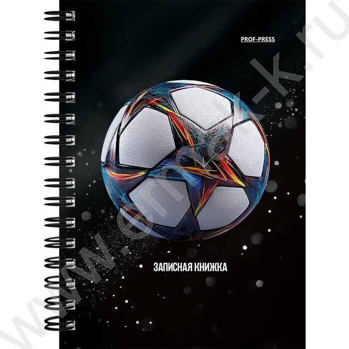Зап. книжка 120л А6 спираль "Разные футбольные мячи-15" NEW | Фото 4