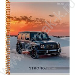 Тетрадь  96л клетка/спираль "Чёрный автомобиль" ассорти NEW | Фото 3