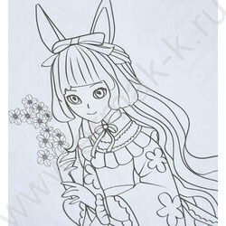 Раскраска А4 Аниме.Милые анимешки NEW | Фото 6