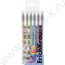 Ручка гелевая /набор  6цв/ 1мм "Milky" /в пэт-боксе NEW | Фото 1