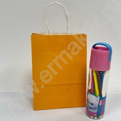 Пакет крафт 21*15*8см. /120гр. /желтый | Фото 3