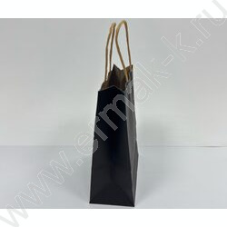 Пакет крафт 21*15*8см. /120гр. /черный | Фото 2