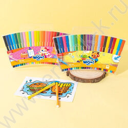 Фломастеры  24цв Colorwow /вентилируемый колпачек /смываемые /европодвес NEW | Фото 3