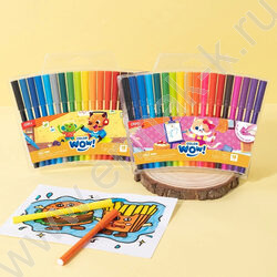 Фломастеры  18цв Colorwow /вентилируемый колпачек /смываемые /европодвес NEW | Фото 3