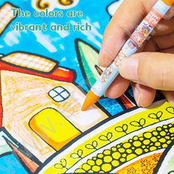 Мелки восковые 10цв "Color Kids", длина - 90мм, диаметр -8мм  /трехгранные /картон.кор. /европод NEW | Фото 4