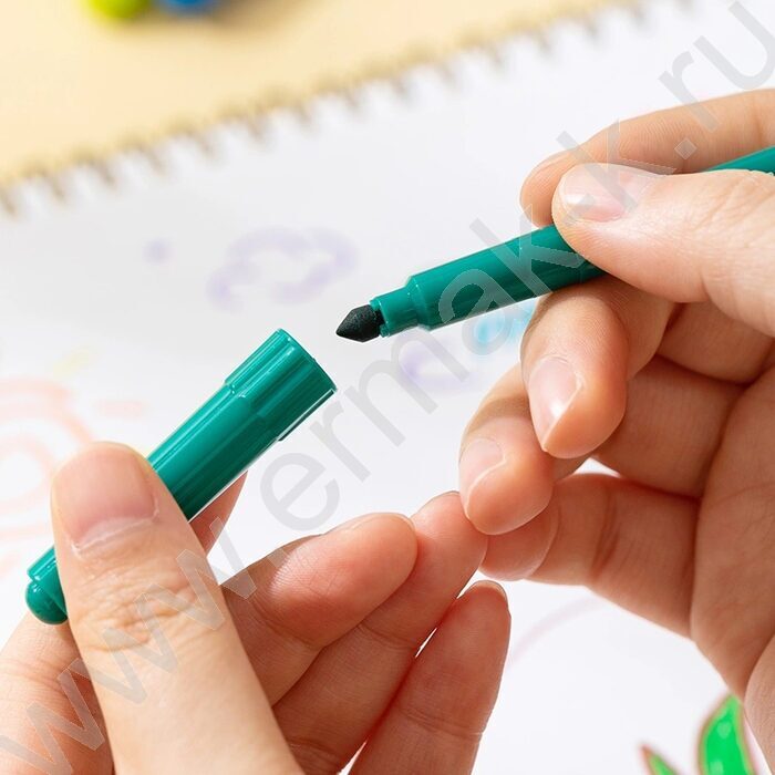 Фломастеры  12цв "Color Kids" /вентилируемый колпачек /конический пиш. наконечник /европодвес NEW | Фото 4