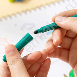 Фломастеры  24цв "Color Kids" /вентилируемый колпачек /конический пиш. наконечник /европодвес NEW | Фото 2