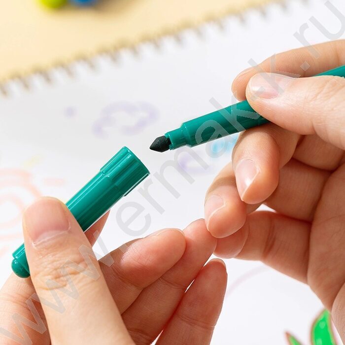 Фломастеры  24цв "Color Kids" /вентилируемый колпачек /конический пиш. наконечник /европодвес NEW | Фото 2