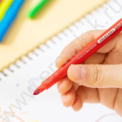 Фломастеры  24цв "Color Kids" /вентилируемый колпачек /конический пиш. наконечник /европодвес NEW | Фото 3