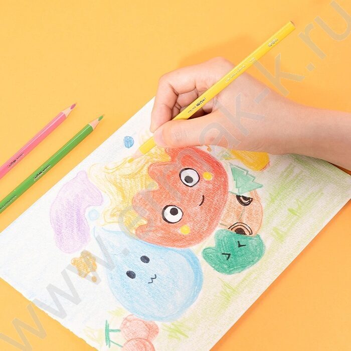 Карандаши  12цв Colorwow, Ø3мм /трехгранные /карт.кор./европодвес NEW | Фото 4