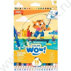 Карандаши  18цв Colorwow, Ø3мм /трехгранные /карт.кор./европодвес NEW | Фото 1