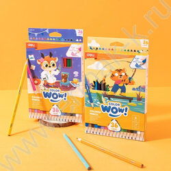 Карандаши  36цв Colorwow, Ø3мм /трехгранные /карт.кор./европодвес NEW | Фото 3