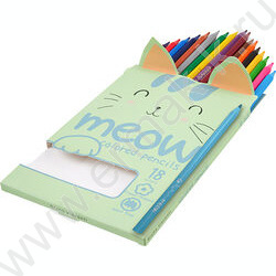 Карандаши пластиковые 18цв Meow NEW | Фото 3
