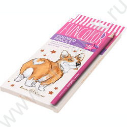 Карандаши пластиковые 12цв Funcolor Корги NEW | Фото 2
