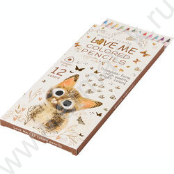 Карандаши  12цв Love me.Милый котик NEW | Фото 2