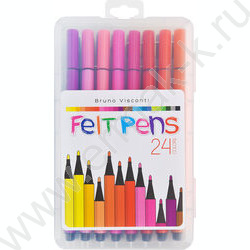 Фломастеры  24цв Bright colors /в пл.пенале NEW | Фото 1