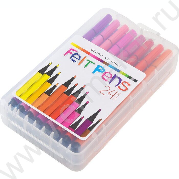 Фломастеры  24цв Bright colors /в пл.пенале NEW | Фото 2