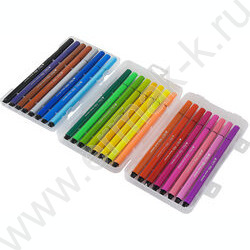 Фломастеры  24цв Bright colors /в пл.пенале NEW | Фото 3