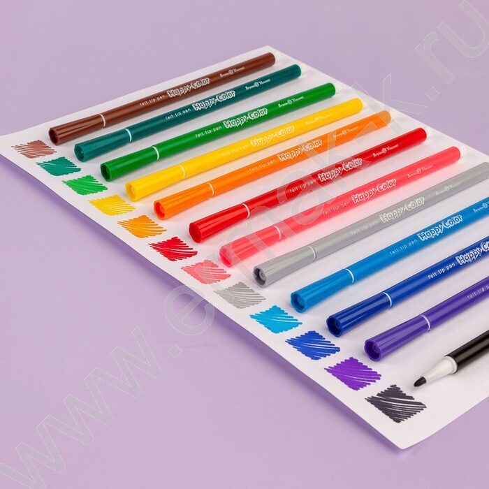 Фломастеры  12цв Happycolor.Динозавры NEW | Фото 8