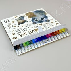 Фломастеры  18цв Love Me.Котики.Счастье NEW | Фото 8