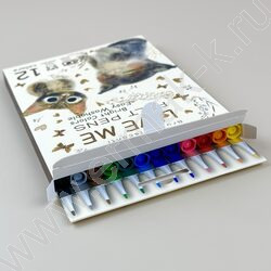 Фломастеры  12цв Love Me.Милый котик NEW | Фото 7