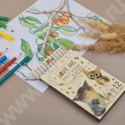 Фломастеры  12цв Love Me.Милый котик NEW | Фото 9