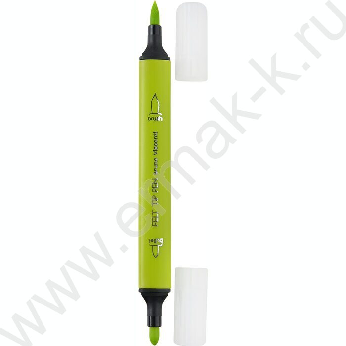 Фломастеры  24цв Bright colors /кисточки двусторонние в пл.пенале NEW | Фото 4