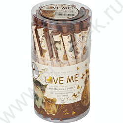 Карандаш механический 0,7мм с ластиком Love Me.Котики.Счастье NEW | Фото 4