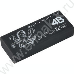 Ластик художественный Sketch&Art 4В черный NEW | Фото 2