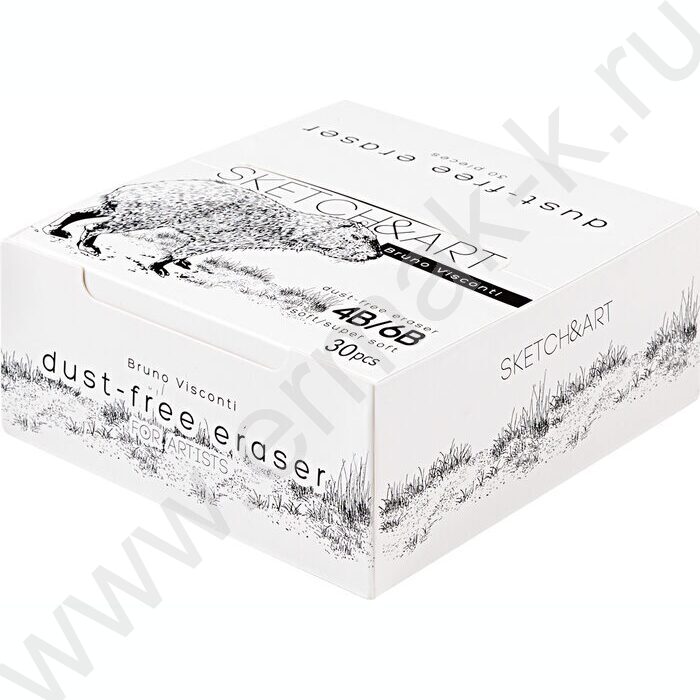 Ластик художественный Sketch&Art 4B/6B серый NEW | Фото 2