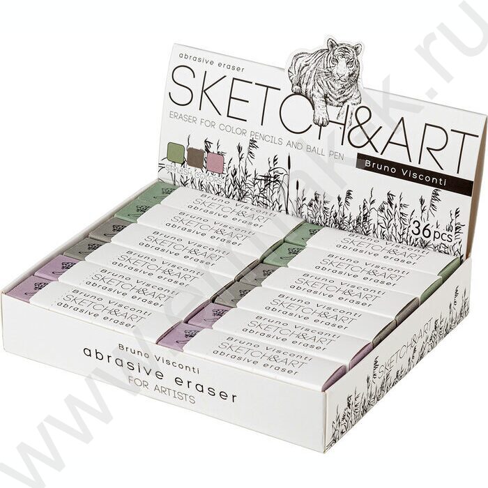 Ластик художественный Sketch&Art Slim /абразивный- д/ручки и карандаша NEW | Фото 5