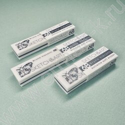 Ластик художественный Sketch&Art супермягкий 6B NEW | Фото 5